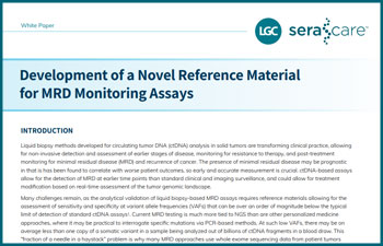 Development of a Novel Reference Material for MRD Monitoring Assays